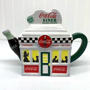 Coca-Cola Old Diner Tea Pot vintage 1999